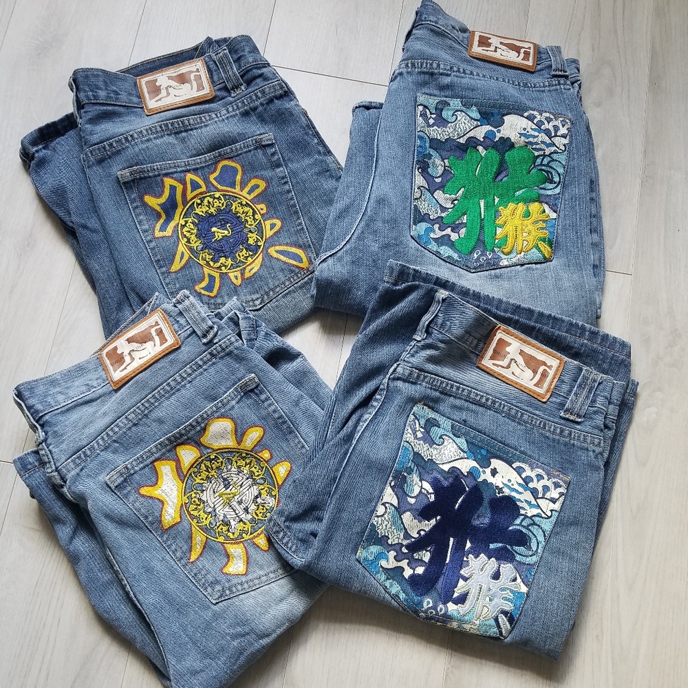 Bundle of 4 Men's Drunkenmunky Jean Shorts